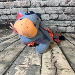 Vintage 2004 Disney's Fisher Price Pooh Babies My First Eeyore Plush Rattle Toy